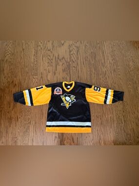 Vintage CCM Black and Gold Hockey Jersey